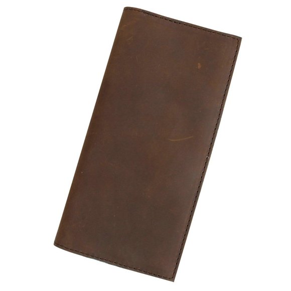 7.5" Full Leather CEO Checkbook Card Holder A598RB